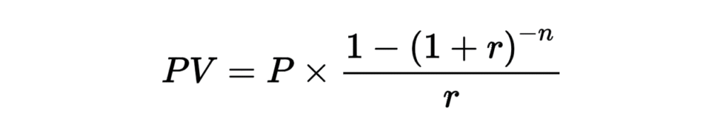 settlement calculation formula
